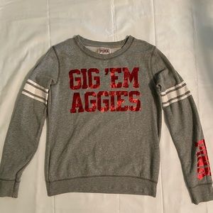 PINK Texas A&M Collegiate Sweatshirt - Size M
